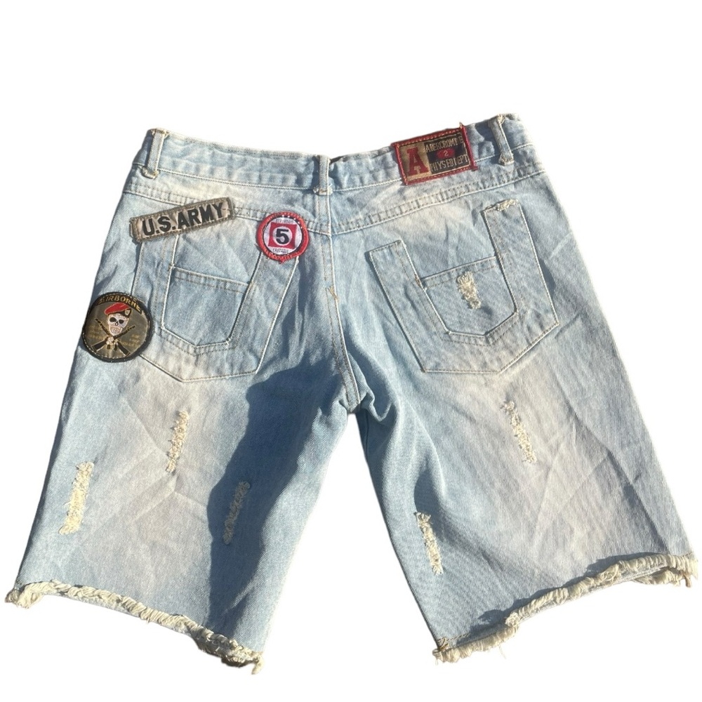 Blue Jean Shorts US Army Patch(M)